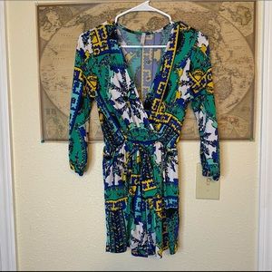 Patterned romper